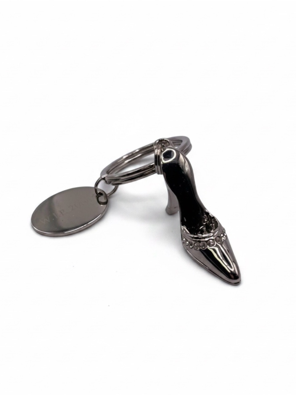 Nordstrom 2004 Arden Fair Silver High Heel Shoe Key Ring Fob